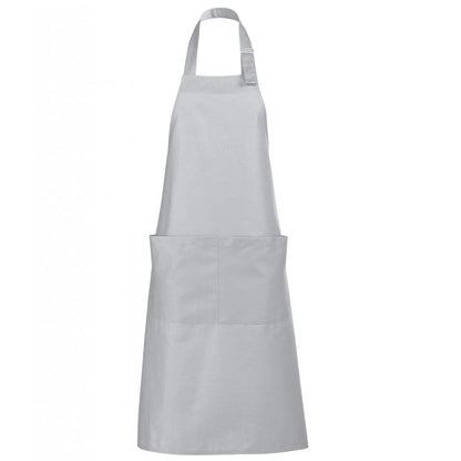 SOL'S gala long bib apron pure grey custom print 