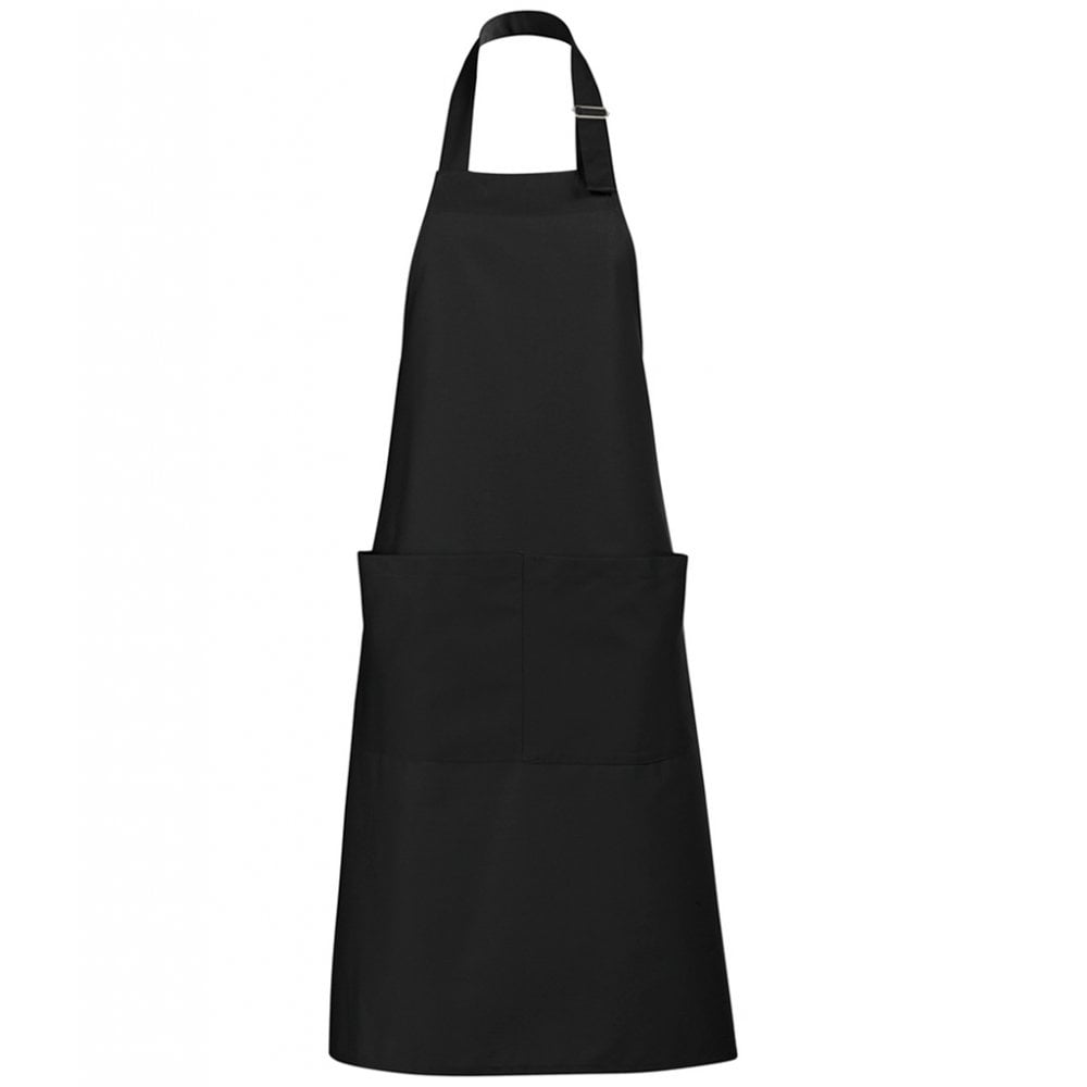 SOL'S gala long bib apron deep black custom print 