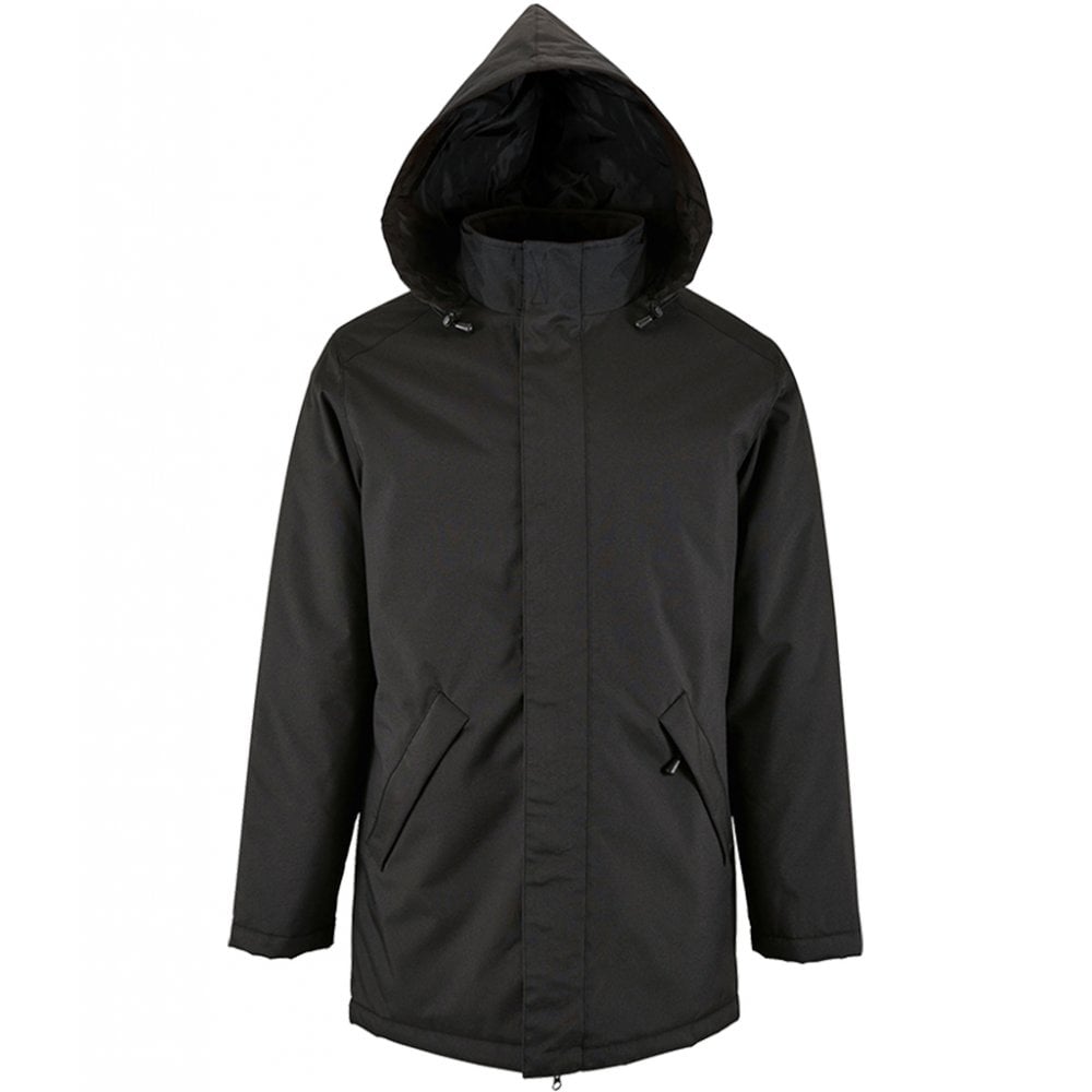 SOL'S Unisex Robyn Padded Jacket, Black, Custom Print 