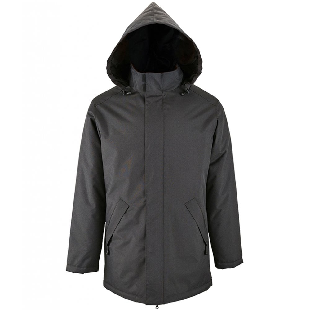 SOL'S Unisex Robyn Padded Jacket, Charcoal, Custom Print 