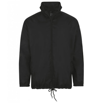 SOL'S Shift Windbreaker Jacket, Black, Custom Print 