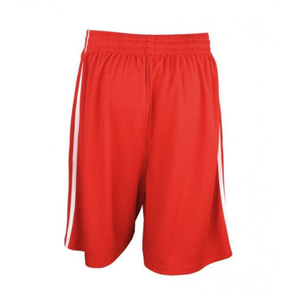 Spiro Basketball Shorts, Red/White, Custom Print 
