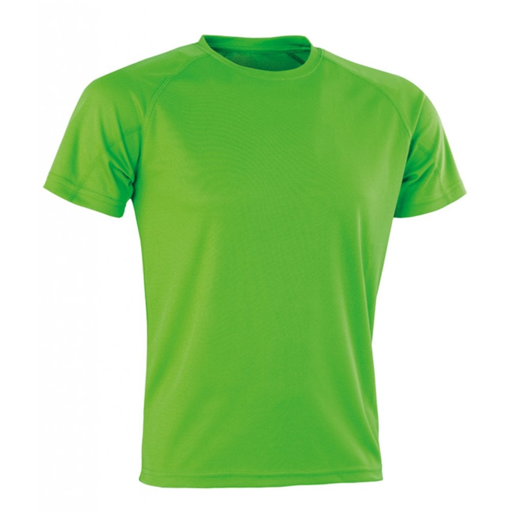 Spiro Impact Performance Aircool T-Shirt, Flourescent Green, Custom Print