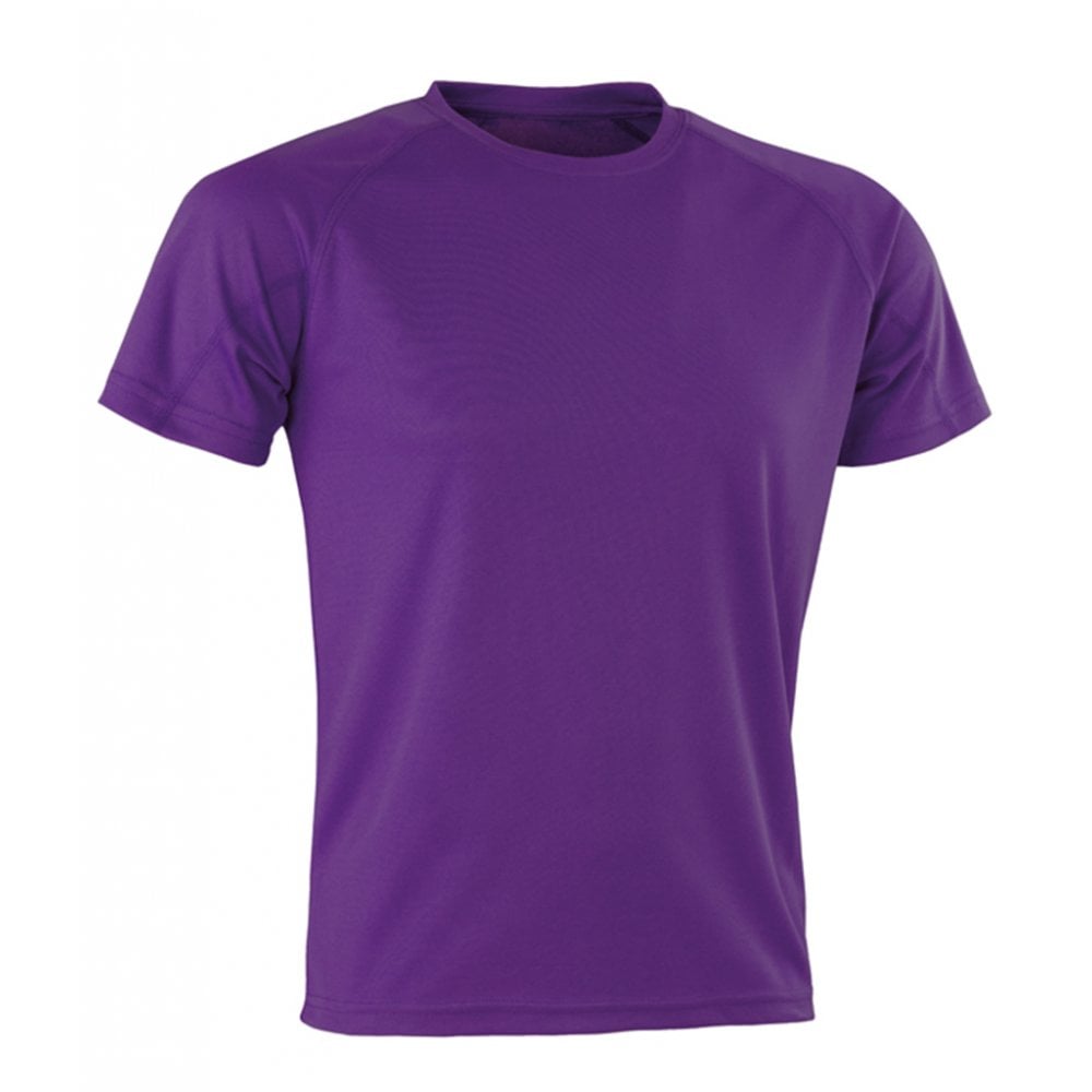 Spiro Impact Performance Aircool T-Shirt, Purple, Custom Print