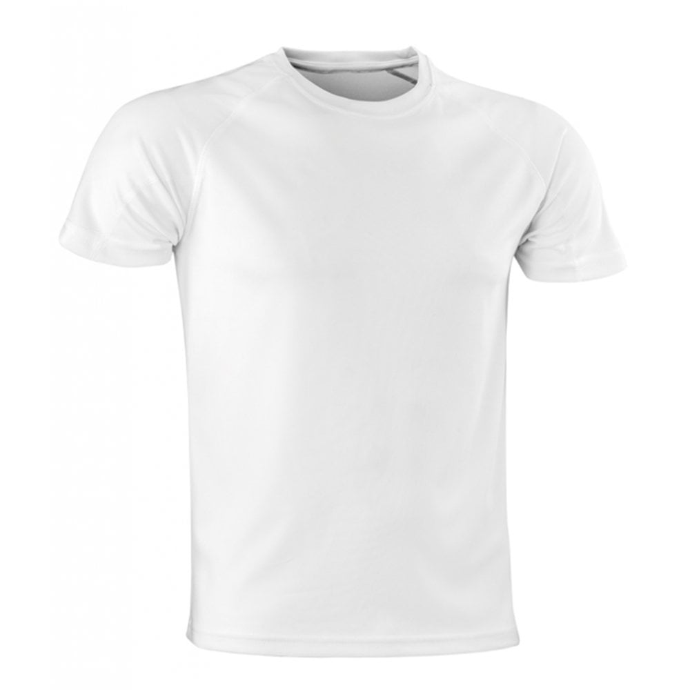 Spiro Impact Performance Aircool T-Shirt, White, Custom Print