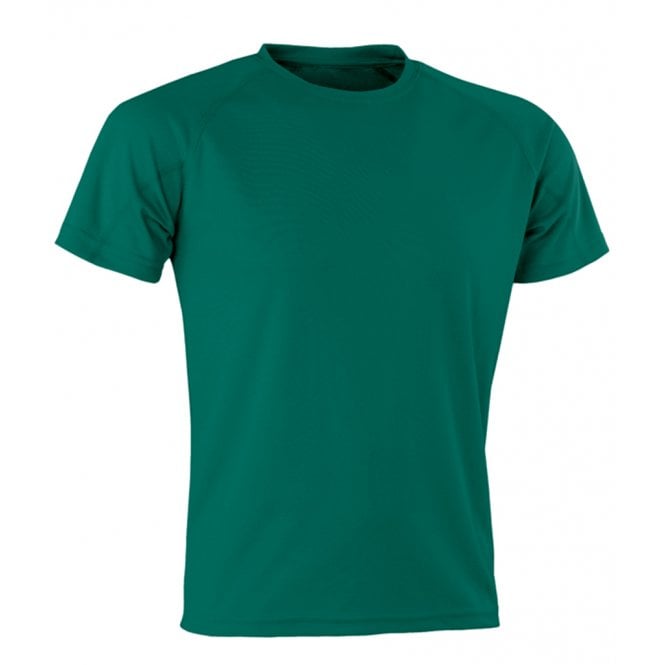 Spiro Impact Performance Aircool T-Shirt, Bottle Green, Custom Print