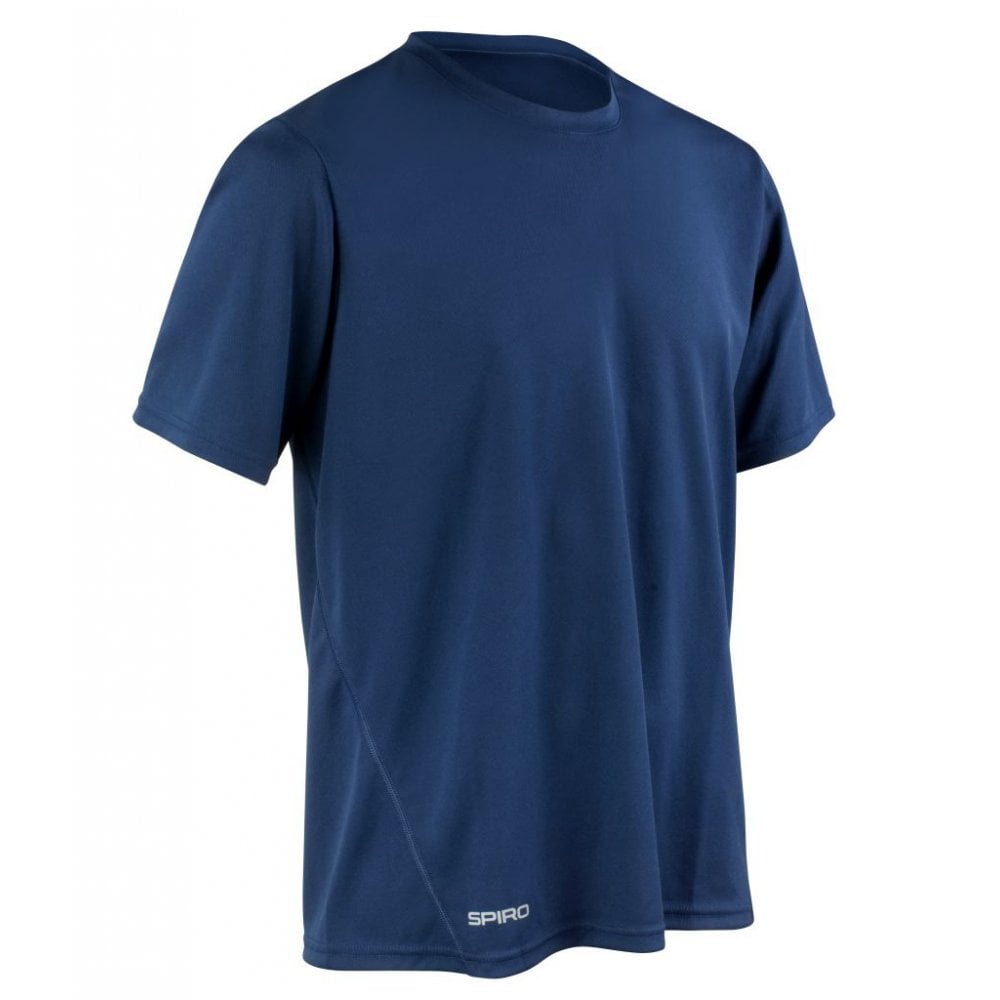 Spiro Quick Dry Performance T-Shirt, Navy, Custom Print 