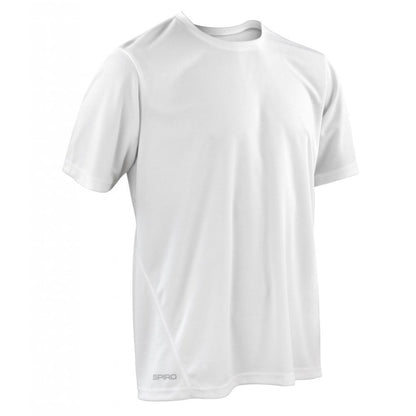 Spiro Quick Dry Performance T-Shirt, White, Custom Print 