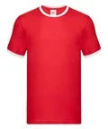 Fruit Of The Loom Contrast Ringer T-Shirt - Custom Printed